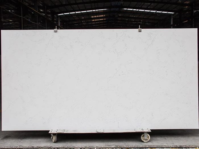 white carrara quartz kitchen countertops