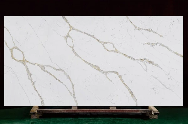 white quartz with gold veins