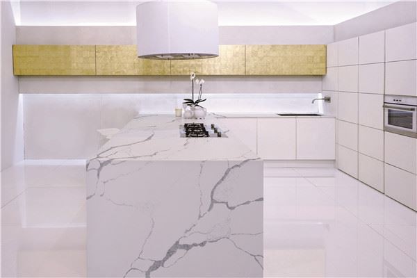 calacatta white quartz for wall