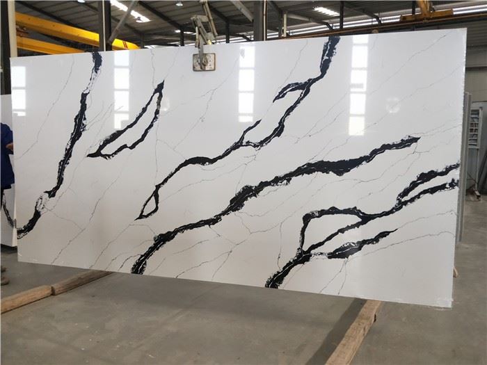 White Quartz With Black Veins