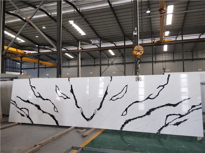 White Quartz With Black Veins