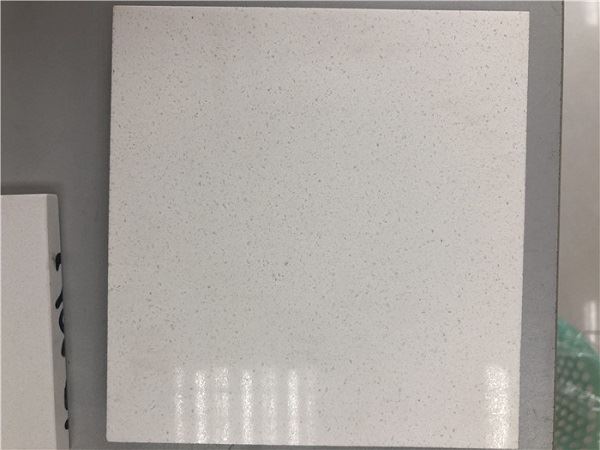 white shimmer quartz polished