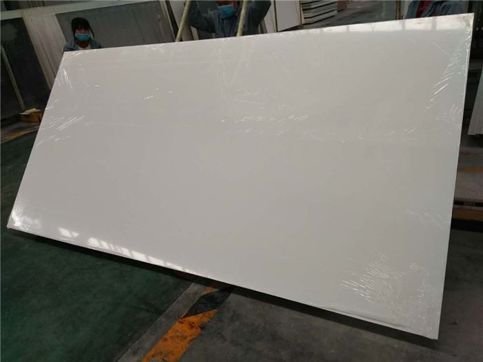 Frost white quartz slabs for bathroom