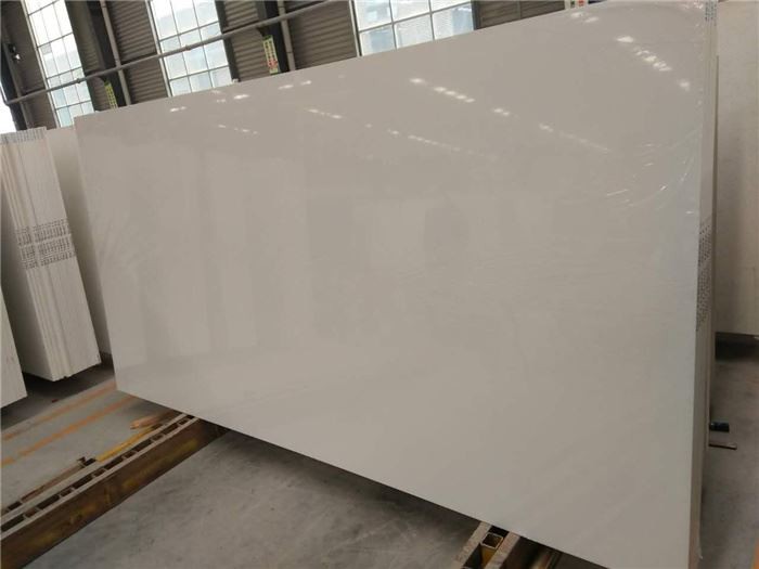 Frost white quartz slabs for kitchen