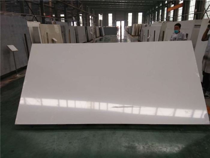 Frost white quartz slabs for wall