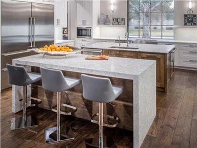 Mesa de jantar de quartzo branco