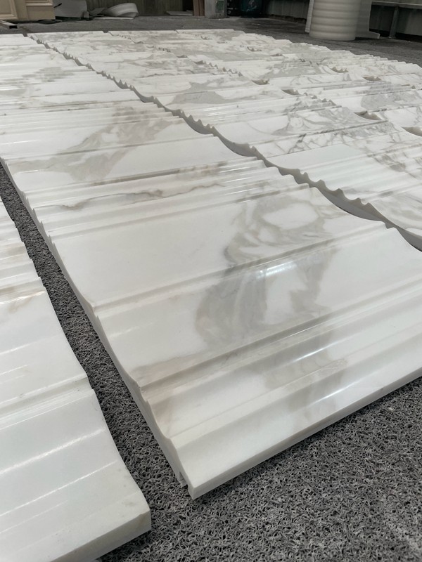 Calacatta Gold Marble Carving Polished Tiles