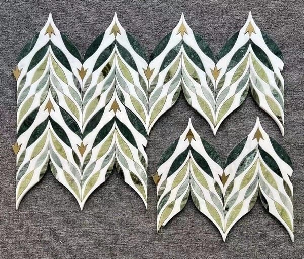 Coloured Marble Mosaic Tiles