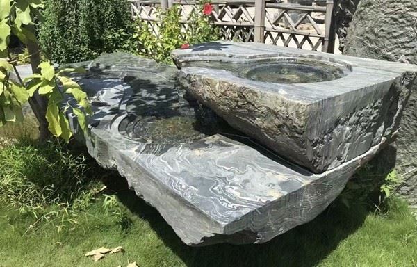 Green Marble  water Fountain