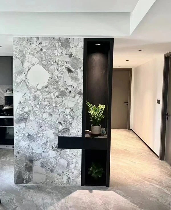 Panda Grey Marble wall tiles