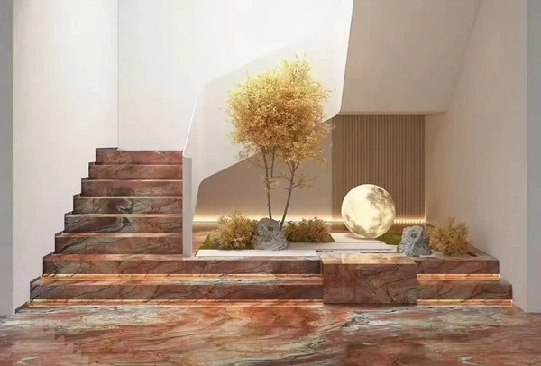 Red Quartzite stairs