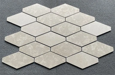 Telha de calcário hexagonal