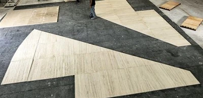 Telhas de revestimento de parede travertina