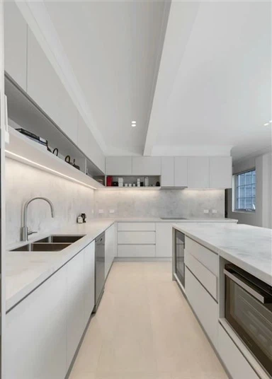 Bancada de quartzo de concreto branco