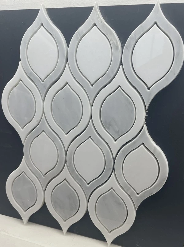 Waterjet Mosaic Marble floor tiles